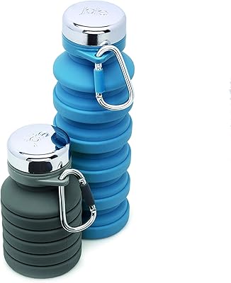Bouteille d'eau pliable joie on-the-go pour sac à dos, randonnée, camping, sport