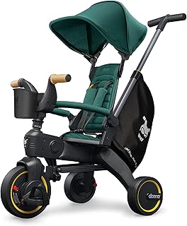 Tricycle pour enfants leikee donna s5 pliant de luxe avec poignée parentale