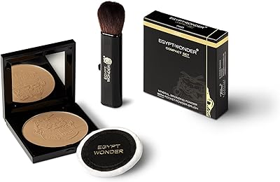 Ensemble de poudre compacte egypt wonder sport (mate) pour le bronzage et l'autobronzage
