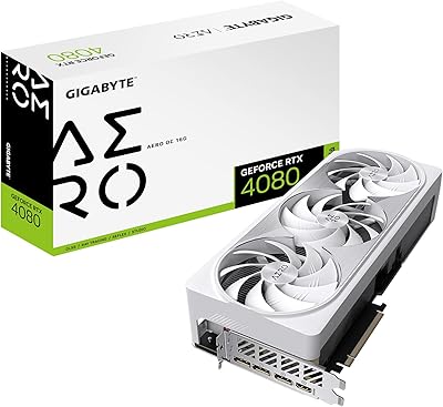 Carte graphique gigabyte geforce rtx 4080 16 go aero oc, 3 ventilateurs windforce