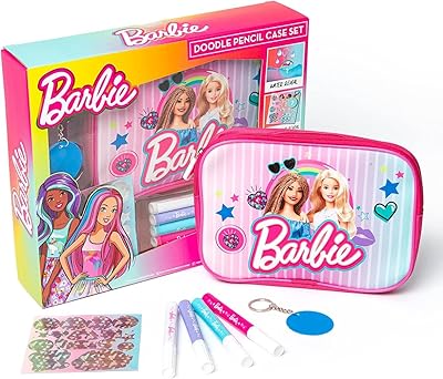 Trousse à crayons barbie, multicolore, rms-99-0002