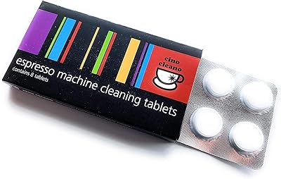 Comprimés de nettoyage pour machine à expresso sino cliano, blanc, 8 comprimés