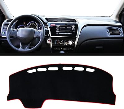 Couverture de tableau de bord de voiture, pour honda city gm6 2015-2019, couverture