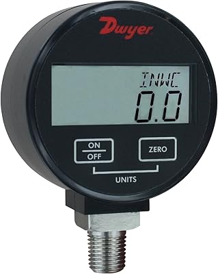 Manomètre numérique dwyer®, dpgw-08, précision 1 %, liquides et gaz compatibles, 0-100 psi