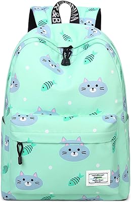Sac à dos d'école pour enfants filles, motifs mignons, sac d'école de voyage
