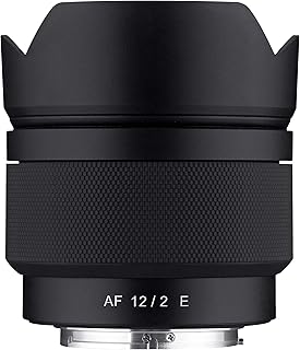 Objectif ultra large samyang 12 mm f2.0 pour sony e-mount (syio12af-e)