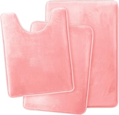 Ensemble de tapis de bain 3 pièces clara clark en mousse à