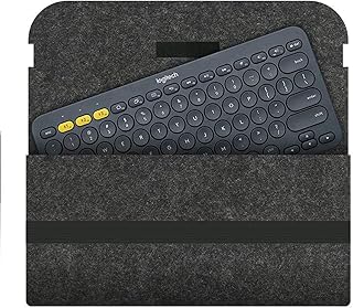 Housse de clavier castowave pour logitech k380, sac de voyage en feutre