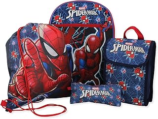 Ensemble de sac à dos d'école 5 pièces marvel spider-man boys 16 pouces