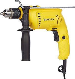 Perceuse à percussion électrique filaire stanley 600 w pour percer le béton