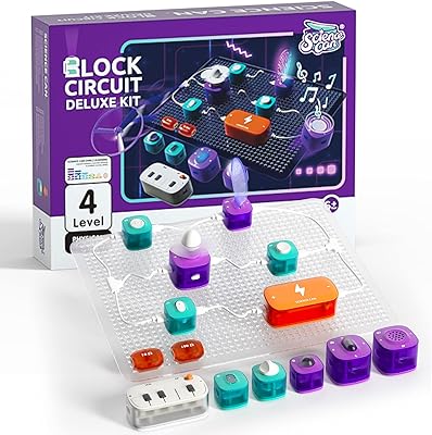 Kit d'expérimentations sur circuits électriques science can pour enfants âgés de 8 à