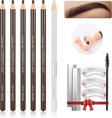 Kit de crayon à sourcils étanche lixia kit de crayon à sourcils microblading
