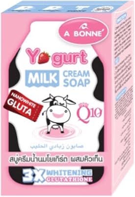 Un savon crème au lait de yaourt bonne, pour blanchir la peau du