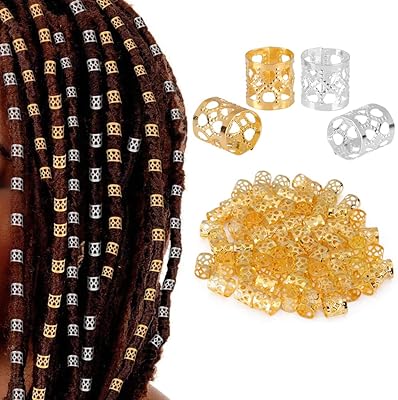 Pinces à cheveux tressées en perles dreadlocks, 200 pinces à cheveux tressées alekdon dorées, bracelets en métal pour décoration de bijoux et accessoires. Découvrez le shopping sans frontières avec Diaytar Sénégal