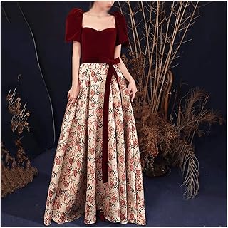Yebdd robe toast robe de fiançailles de mariée robe de soirée en velours