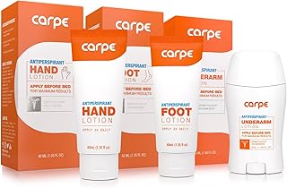 Le pack antisudorifique pour les aisselles, les mains et les pieds permet d'économiser