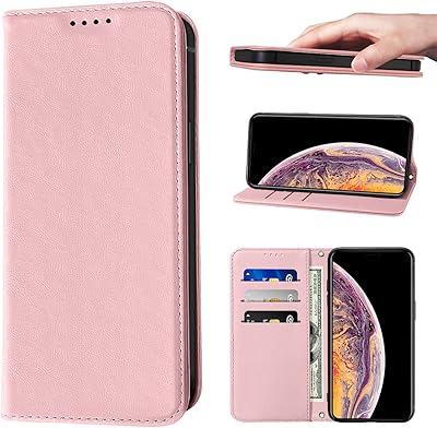 Étui de protection portefeuille llangelm pour iphone false