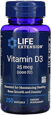 Life extension vitamine d3 1000 ui 250 gélules