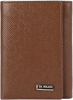 Portefeuille à trois volets en cuir pour homme (mw-0705b), marron