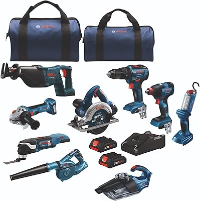Bosch gxl18v-901b25 jeu de tournevis dynamométriques 18 v, 9 outils, embouts/douille 2 en