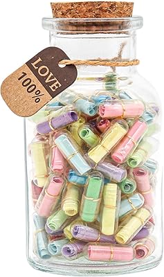 Message de lettrage en capsule dans une bouteille - cadeaux mignons pour petit