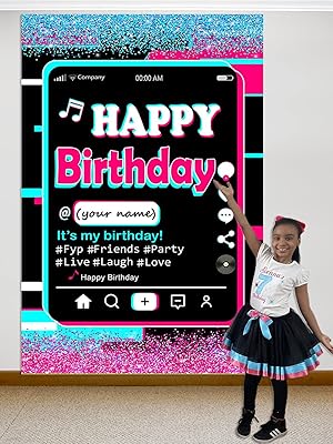Nom personnalisé tik toc fond avec étiquettes musicales décoration de fête
