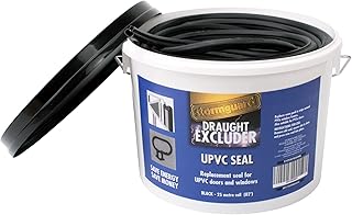 Joint en caoutchouc de remplacement pour porte et fenêtre stormguard upvc (noir) 25