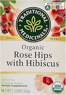 Églantier médicinal traditionnel à l'hibiscus 16 sachets de thé 122681. Faites-vous plaisir sans culpabiliser avec Diaytar