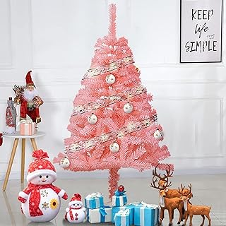 Sapin de noël rose ordibul, sapin de noël artificiel de luxe en pvc