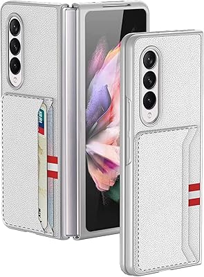 Castwave cover pour samsung z fold 3 3 5g w22 avec porte-cartes