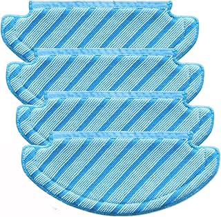 4 pièces tampons de nettoyage en tissu réutilisables pour aspirateur robot ecovacs depot