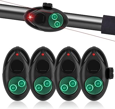 4 pièces indicateur d'alarme de morsure de pêche, cloche d'alarme électronique réglable