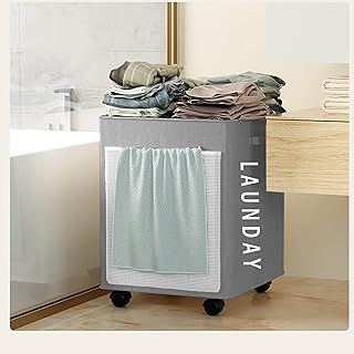 Panier à linge, panier à linge pliable avec poignée, panier à linge sale
