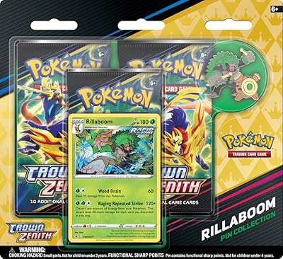 Pokemon tcg : collection de boîtes à broches sas12.5 crown zenith - reelbum