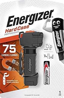 Lampe de poche led energizer étui rigide compact piles incluses noir