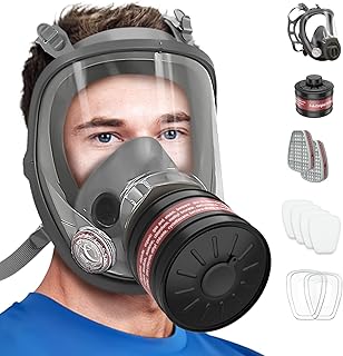Respirateur intégral - respirateur à gaz avec cartouche de filtre à gaz