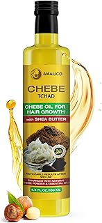 Huile de chebe pour la croissance des cheveux avec beurre de karité