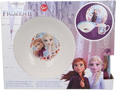 Store disney frozen 2 service de table 3 pièces, multicolore
