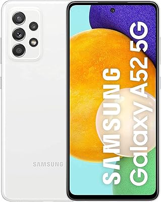 Smartphone samsung galaxy a52 5g, double sim, avec système android, dans une superbe