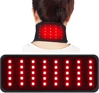 Ceinture de thérapie par la lumière rouge pour le cou et le poignet, led rouge 660 nm et proche infrarouge 850 nm, appareil de thérapie infrarouge pour soulager les douleurs du corps et du cou, usage domestique et employés de bureau. Diaytar Sénégal : Des produits pour toute la famille à prix cassés