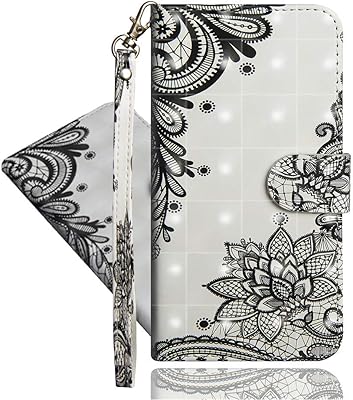 Imeikonst étui portefeuille pour oppo a53 / oppo a53s avec porte-cartes, placage 3d
