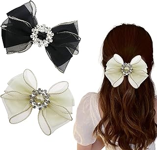 Pinces à cheveux en strass, pinces à cheveux avec nœud, pinces à cheveux