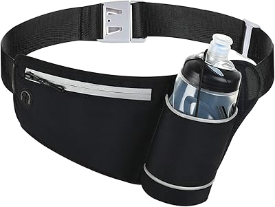 Sac banane coolpin running avec porte-bouteille d'eau, sac banane réfléchissant pour le jogging