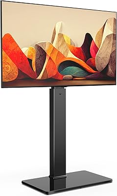 Meuble tv pivotant au sol fitu ease avec support pour téléviseurs lcd led