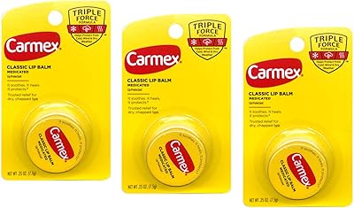 Baume à lèvres médical classique carmex, 0,25 ml (paquet de 3)