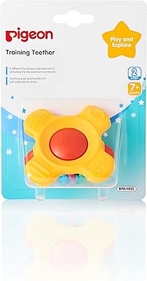 Anneau de dentition et coussinet de dentition pigeon soft grip, sans bpa, étape