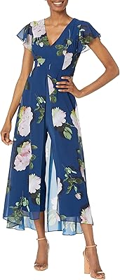 Combinaison à imprimé floral pour femme