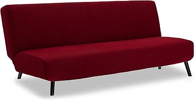 Housse de canapé futon extensible en polyester et élasthanne sans accoudoirs im, 3