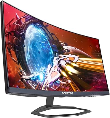 Moniteur de jeu incurvé skepter 245 pouces jusqu'à 240 hz 1080p