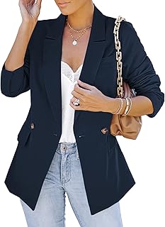 Veste blazer pour femme, vêtements de travail et de bureau décontractés, blazer léger